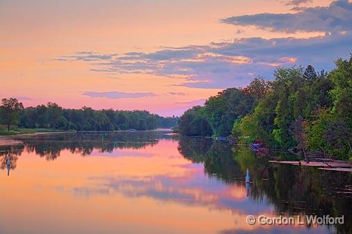 Rideau Canal At Sunrise_21284-7.jpg - Rideau Canal Waterway photographed at Burritts Rapids, Ontario, Canada.